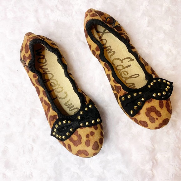 Sam Edelman Felicia BalletBow 3 leopardprint girl - Picture 2 of 6